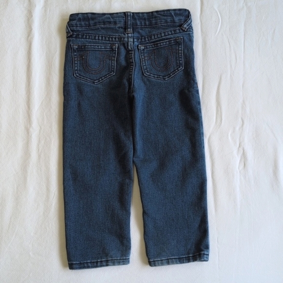 true religion soft & stretchy straight leg denim jeans 3T toddler unisex - Picture 10 of 10